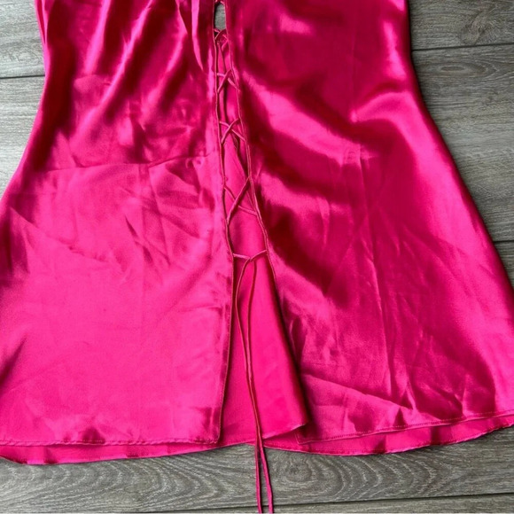 NWT La Senza Pink Satin Slip Dress - Picture 6 of 12
